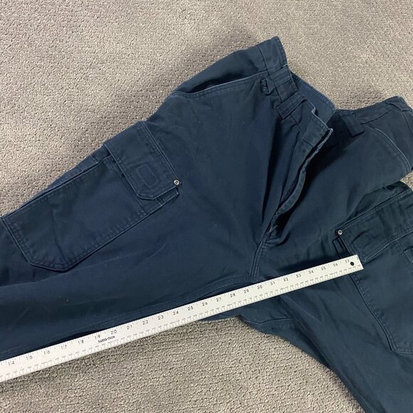Duluth Trading Co. Cargo Pants Men's 46 x 30 Cotton Blue Utility - Picture 9 of 10